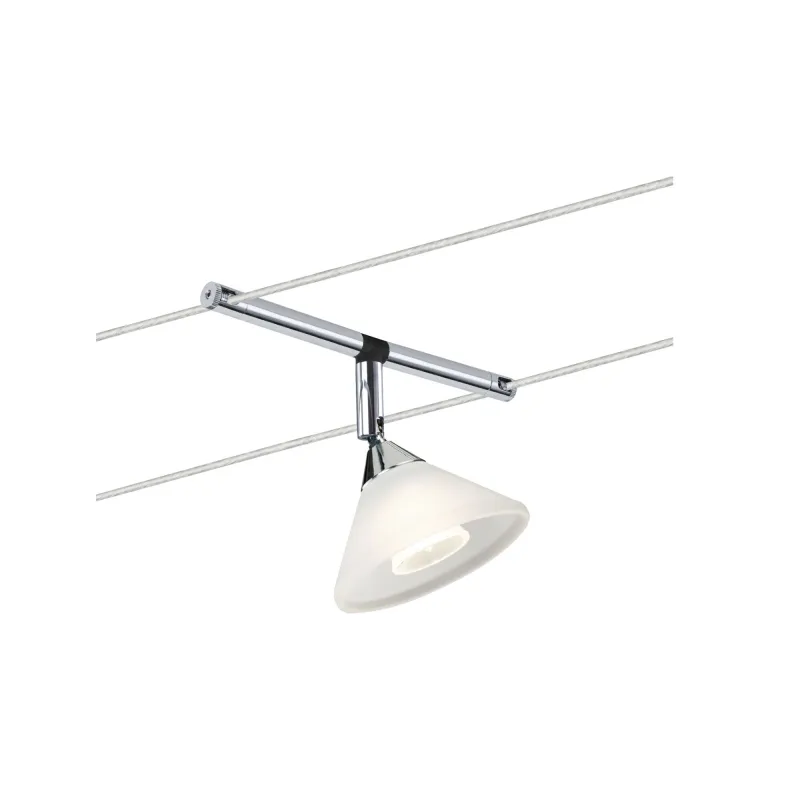Spot sur câble Colmar chrome sans ampoule, max. 10 W GU4 