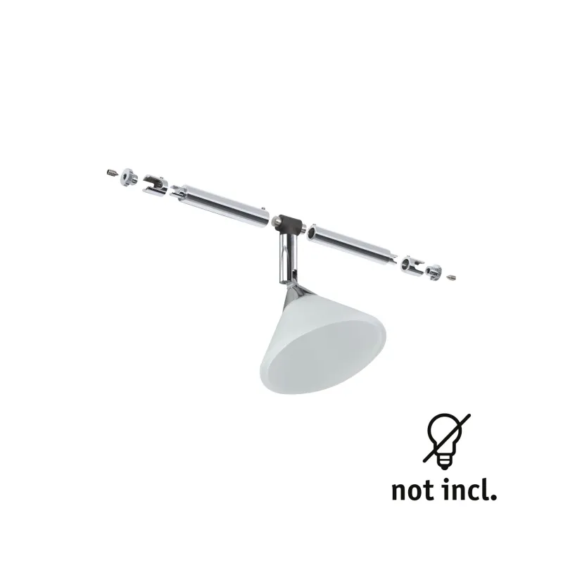 Spot sur câble Colmar chrome sans ampoule, max. 10 W GU4 