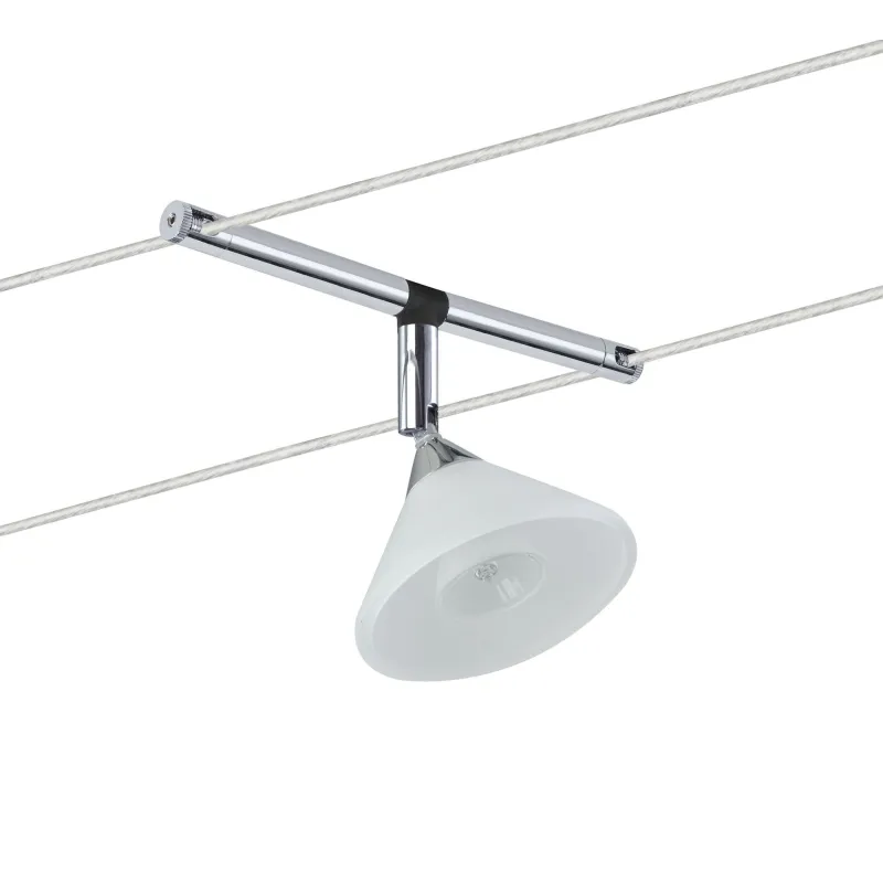 Spot sur câble Colmar chrome sans ampoule, max. 10 W GU4 