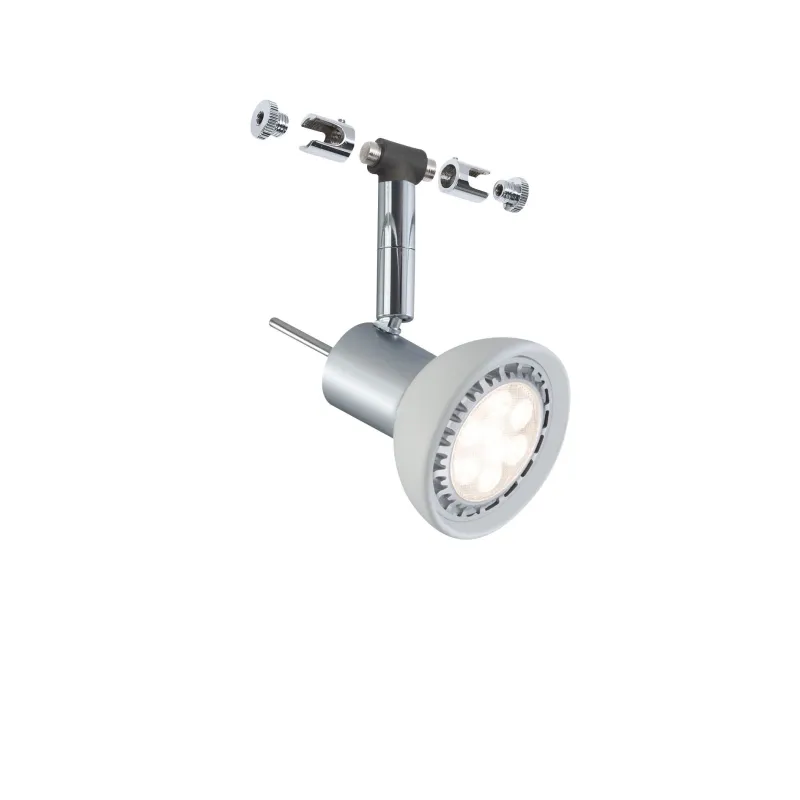 Wire System Spots Sheela max. 1x10W GU5,3 Chrome mat/Opale 12V Méta...
