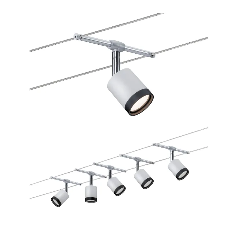 systeme-cables-tubeled-5x4w-chromechrome-mat