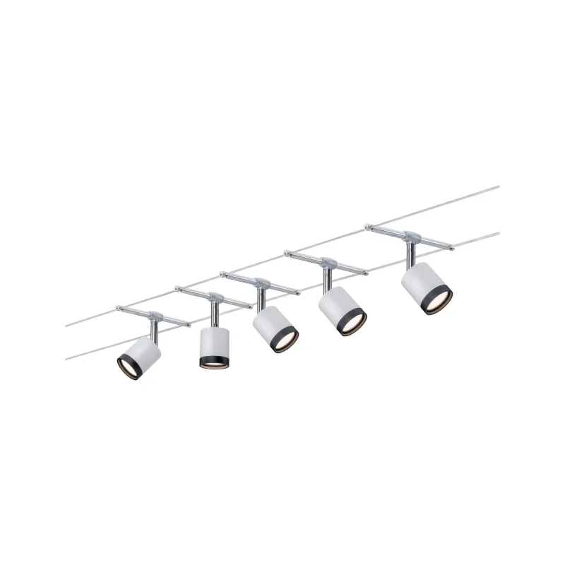 systeme-cables-tubeled-5x4w-chromechrome-mat