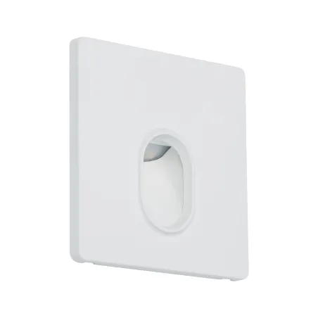 Kit Enc mur carré 1x1,7W 2700K 230 V  blanc /plastique - Pas cher