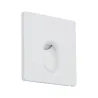 Kit Enc mur carré 1x1,7W 2700K 230 V  blanc /plastique - Pas cher