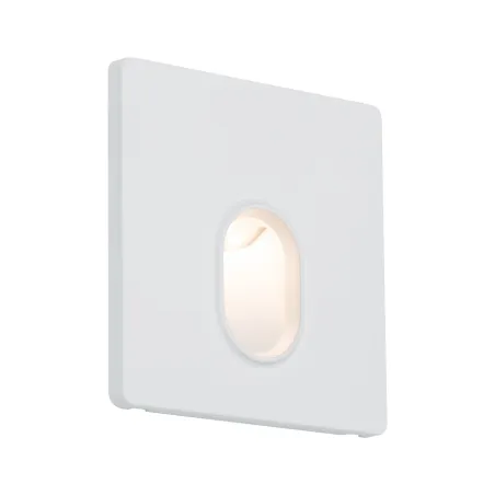Kit Enc mur carré 1x1,7W 2700K 230 V  blanc /plastique - Pas cher