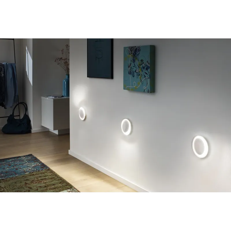 Kit Enc mur Neordic 1x2,5W 2700K 230 V blanc dépoli/plastique - Pas...
