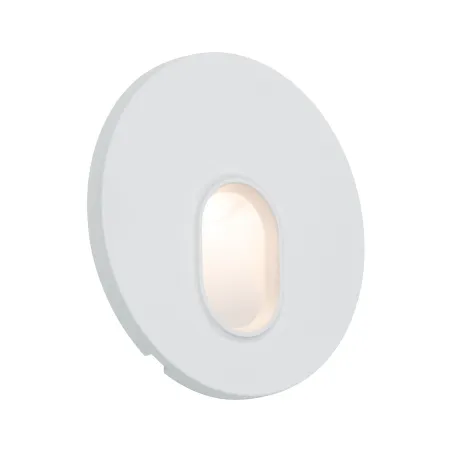 Kit Enc mur rond 1x1,7W 2700K 230 V blanc /plastique - Pas cher