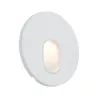 Kit Enc mur rond 1x1,7W 2700K 230 V blanc /plastique - Pas cher