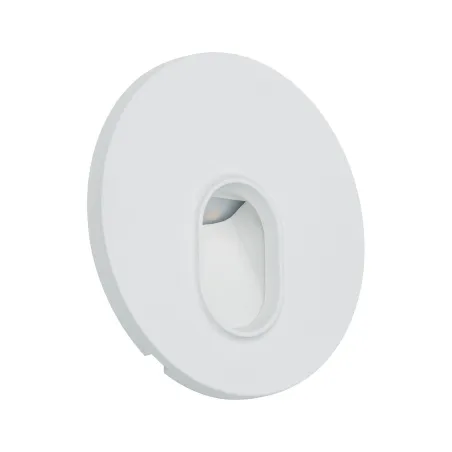Kit Enc mur rond 1x1,7W 2700K 230 V blanc /plastique - Pas cher