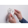 Kit Enc mur rond 1x1,7W 2700K 230 V blanc /plastique - Pas cher