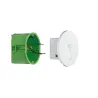 Kit Enc mur rond 1x1,7W 2700K 230 V blanc /plastique - Pas cher
