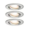 Encastrés LED Nova IP65 rond 7 W GU10 acier Kit de 3 orientables