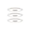 Kit enc Prem Whirl rond grad LED 3x5,5W 230 V 120 mm Alu tourné/Sat...