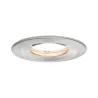 Kit encastré Premium Coin Slim reglable rond fixe IP65 LED 1x6,8W 230V 51mm Acier bro/aluminium