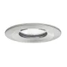 Kit encastré Premium Coin Slim reglable rond fixe IP65 LED 1x6,8W 230V 51mm Acier bro/aluminium
