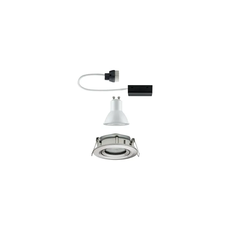 Encastrés LED Nova IP65 rond 7 W GU10 acier Kit unitaire orientable 