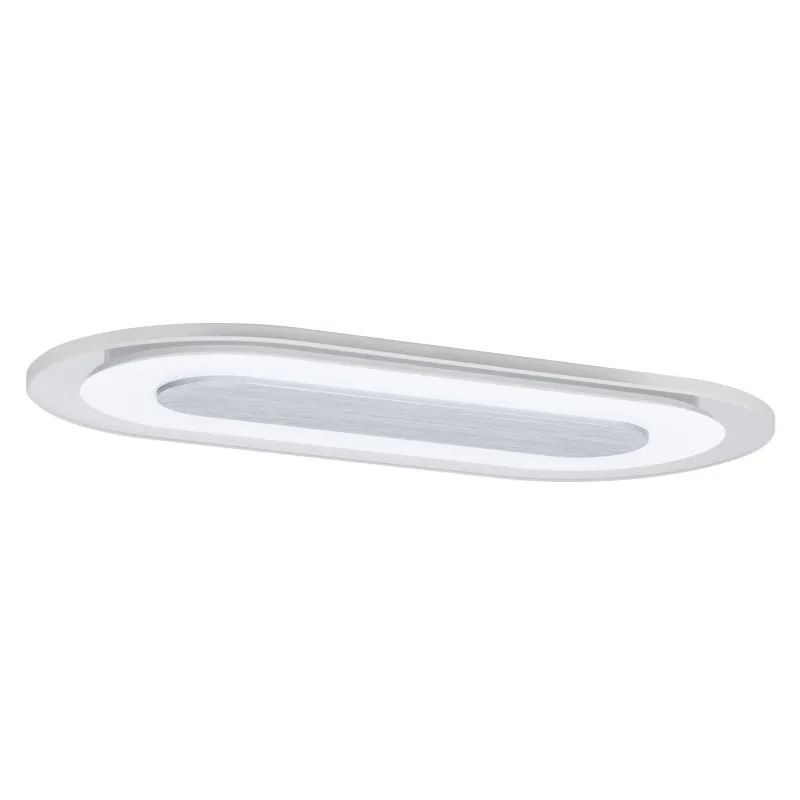 Kit enc Premium Whirl oval LED 1x8W 230V 115x230 mm Alu tourné/Sat ...