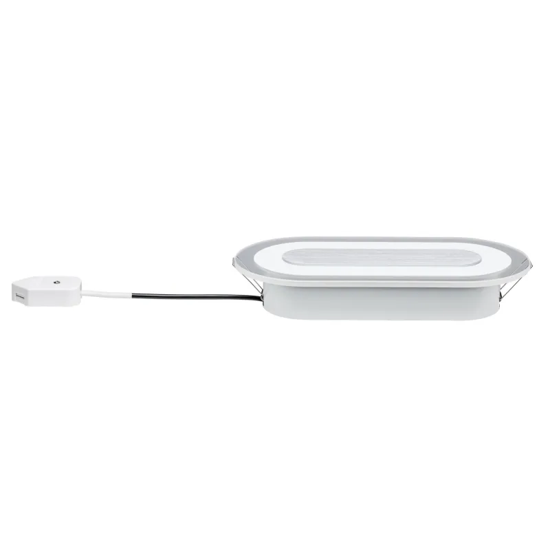 Kit enc Premium Whirl oval LED 1x8W 230V 115x230 mm Alu tourné/Sat ...