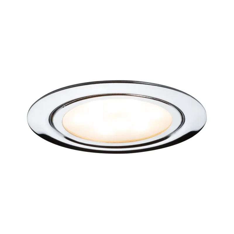 Kit encastrés meuble LED 3x4,5W 12VA 230V/350mA 65mm chrome/métal -...