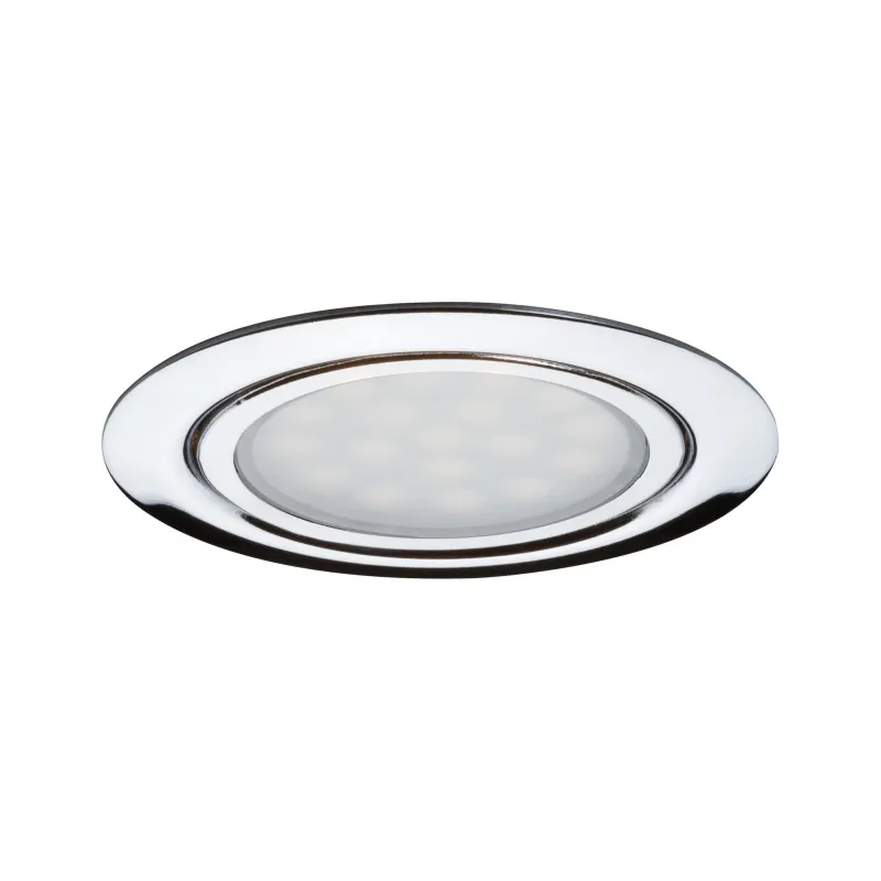 Kit encastrés meuble LED 3x4,5W 12VA 230V/350mA 65mm chrome/métal -...