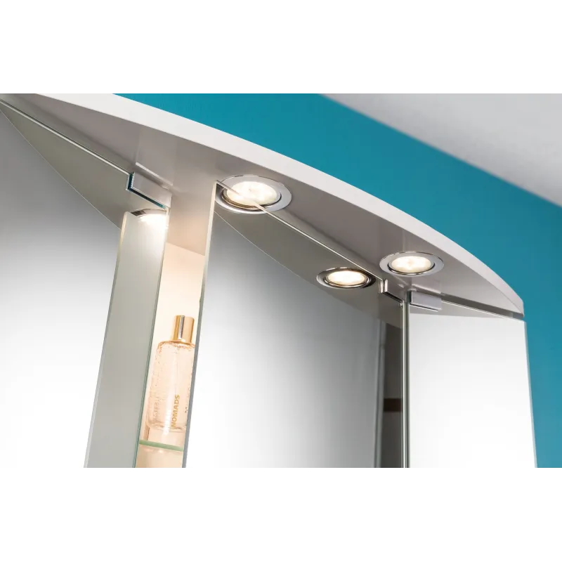 Kit encastrés meuble LED 3x4,5W 12VA 230V/350mA 65mm chrome/métal -...
