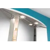 Kit encastrés meuble LED 3x4,5W 12VA 230V/350mA 65mm chrome/métal -...