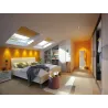 Kit encastrés meuble LED 3x4,5W 6VA 230V/350mA 65mm acier brossé/mé...
