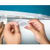 Kit encastrés meuble LED 3x4,5W 6VA 230V/350mA 65mm blanc/métal - P...
