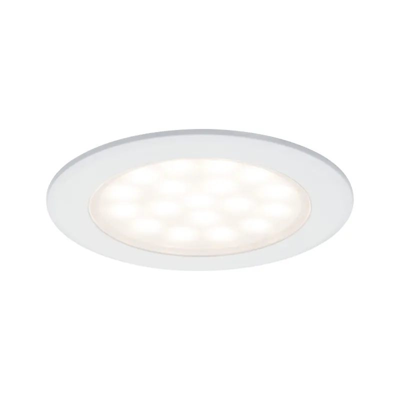 Kit encastrés meubles ronds LED 2x2,5W 6 VA 230/12V 3000 K Blanc dé...