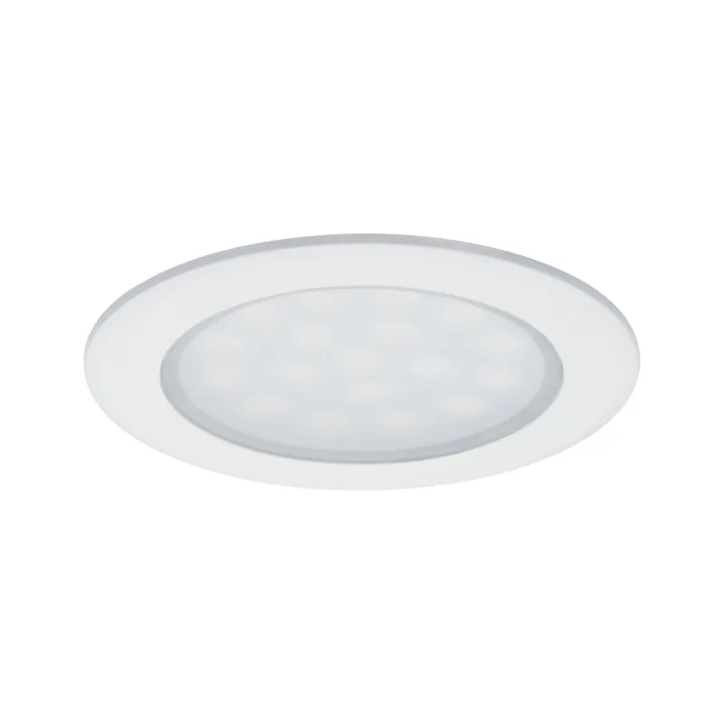 Kit encastrés meubles ronds LED 2x2,5W 6 VA 230/12V 3000 K Blanc dé...