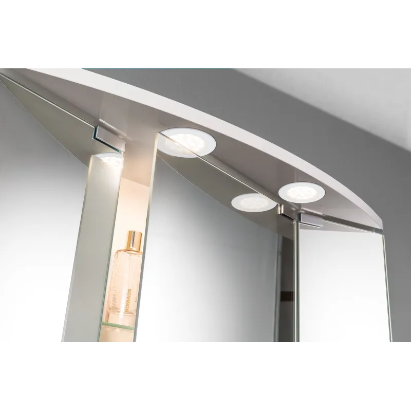 Kit encastrés meubles ronds LED 2x2,5W 6 VA 230/12V 3000 K Blanc dé...