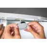 Kit encastrés meubles ronds LED 2x2,5W 6 VA 230/12V 3000 K Chrome/A...