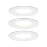 Kit encastrés Premium Coin Slim rond fix e LED 3x6,8W 2700K 230V 51...