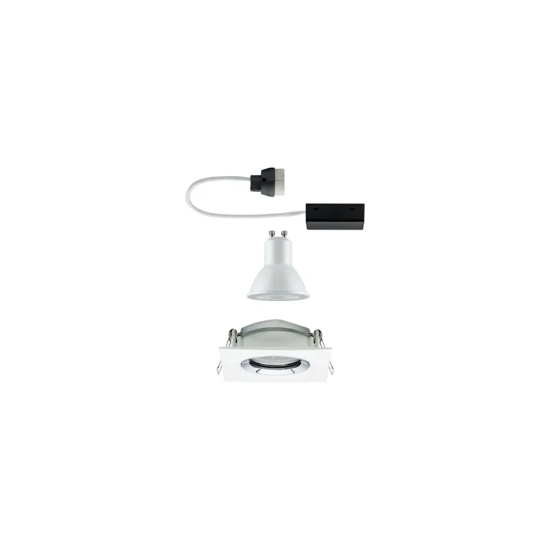 Kit encastrés Premium Nom IP65 carré orient. LED 1x7W 230 V GU10 51...
