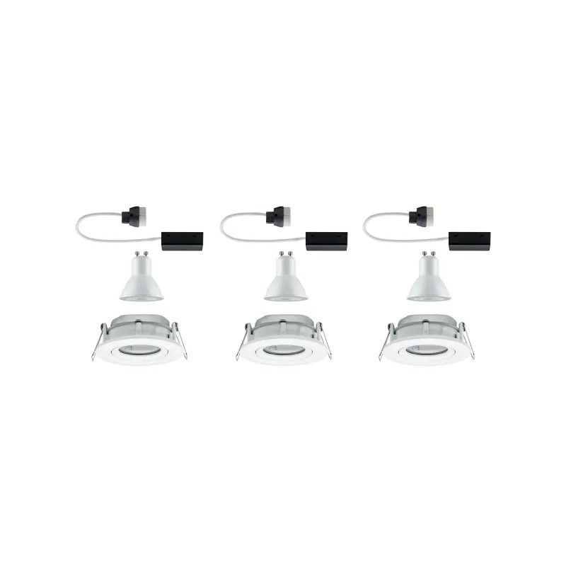 Kit encastrés Premium Nom IP65 orientabl e LED 3x7W 230 V GU10 51 m...