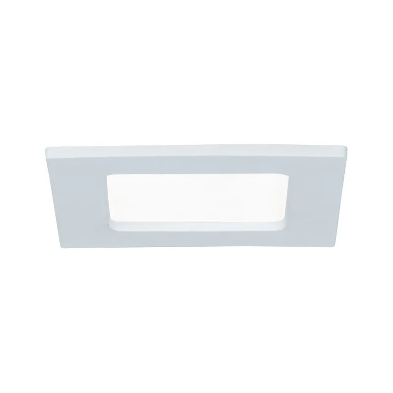 Kit encastrés Quality Panel carré LED 1x 6W 4000K 230V 115x115mm Bl...