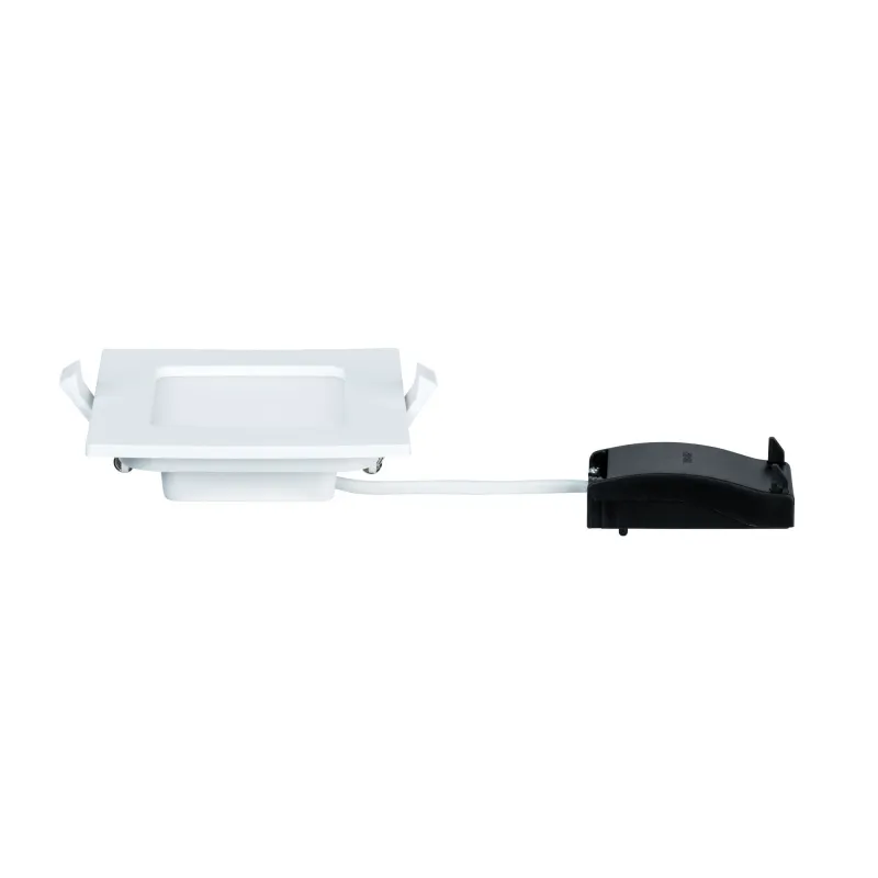 Kit encastrés Quality Panel carré LED 1x 6W 4000K 230V 115x115mm Bl...