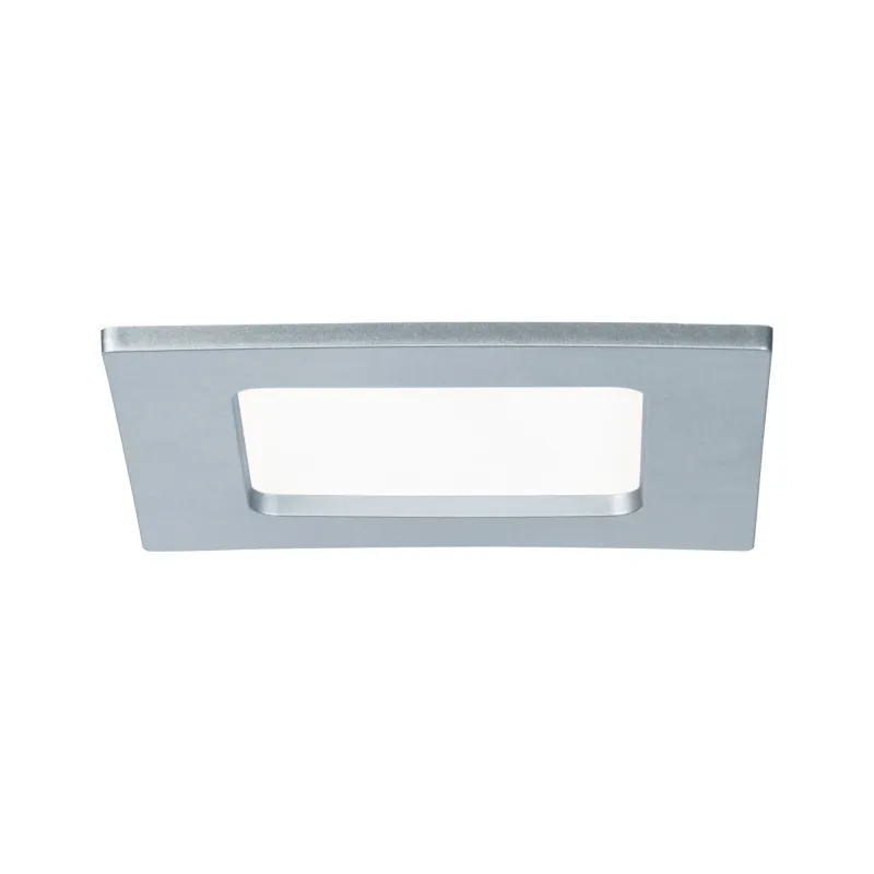 Kit encastrés Quality Panel carré LED 1x 6W 4000K 230V 115x115mm Ch...
