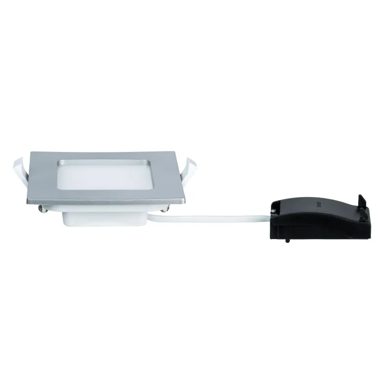 Kit encastrés Quality Panel carré LED 1x 6W 4000K 230V 115x115mm Ch...