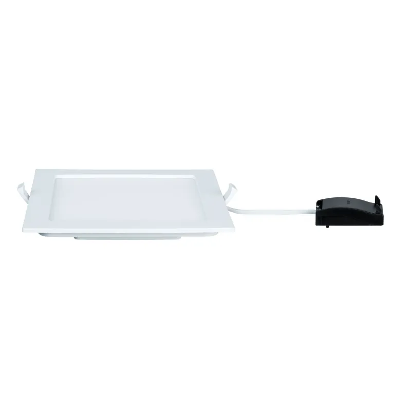 Kit encastrés Quality Panel carré LED 1x18W 4000K 230V 220x220mm Bl...