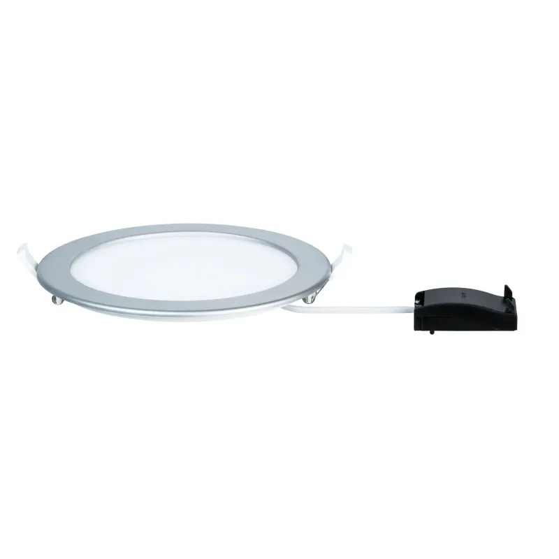 Kit encastrés Quality Panel rond LED 1x1 8W 4000K 230V 220mm Chrome...