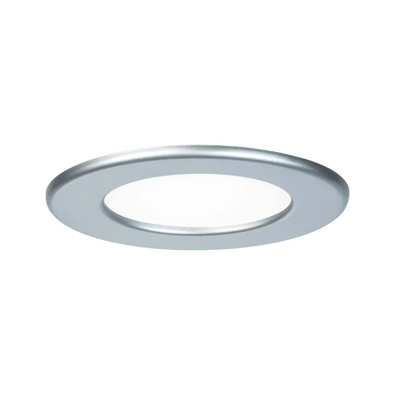 Kit encastrés Quality Panel rond LED 1x6 W 4000K 230V 115mm Chrome ...