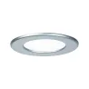 Kit encastrés Quality Panel rond LED 1x6 W 4000K 230V 115mm Chrome ...