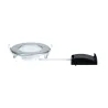 Kit encastrés Quality Panel rond LED 1x6 W 4000K 230V 115mm Chrome ...