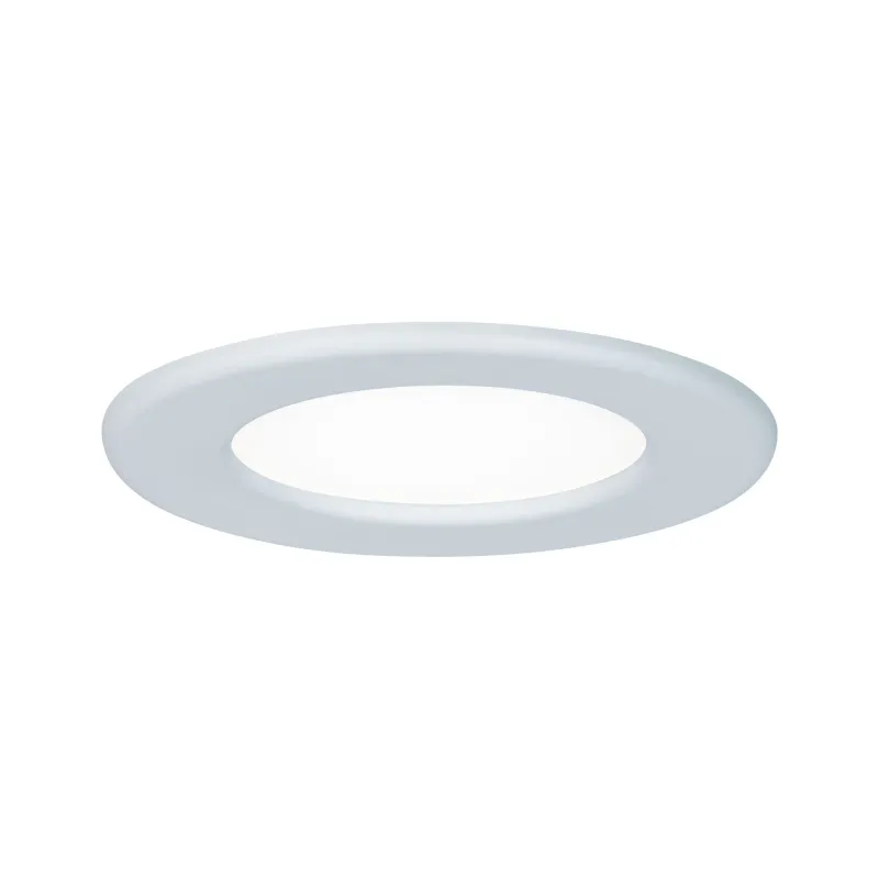 Kit encastrés Quality Panel rond LED 1x6W 4000K 230V 115mm Blanc/pl...