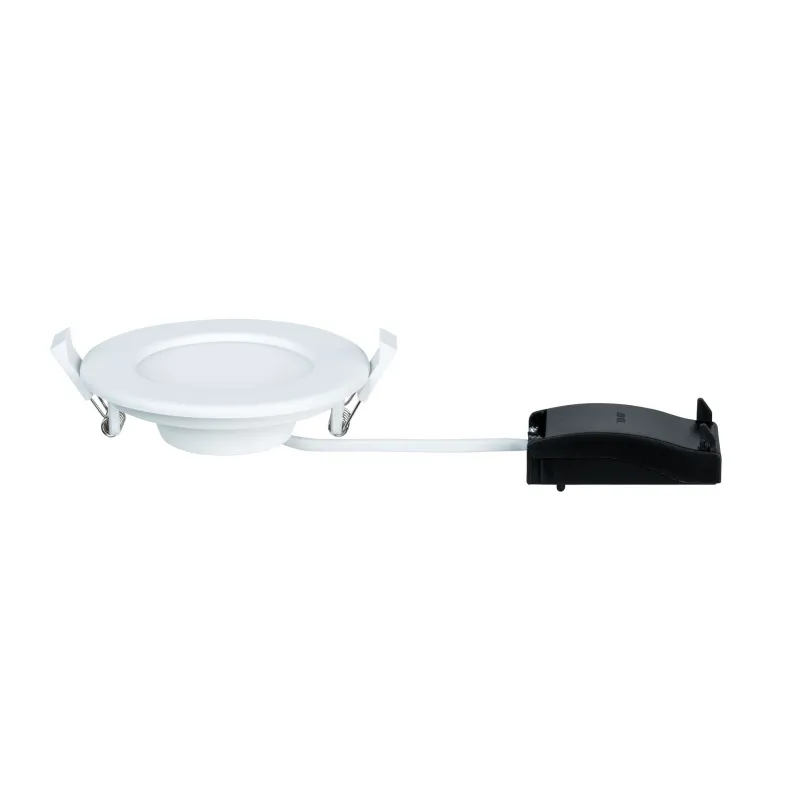 Kit encastrés Quality Panel rond LED 1x6W 4000K 230V 115mm Blanc/pl...