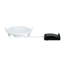 Kit encastrés Quality Panel rond LED 1x6W 4000K 230V 115mm Blanc/pl...