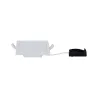 Kit pan enc Areo car grad IP44 1x8W 3000K 230V 120x120mm Blc dép/Sy...