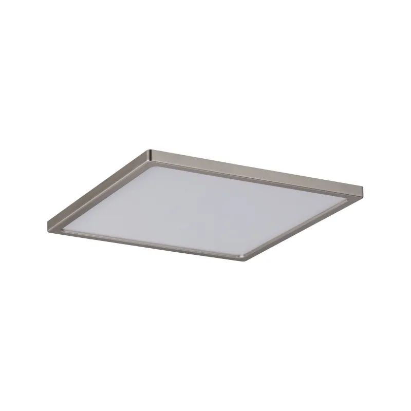 Kit pan enc Areo carré IP23 LED 1x12W 3000K 230V 180x180mm Nickel m...