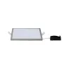 Kit pan enc Areo carré IP23 LED 1x12W 3000K 230V 180x180mm Nickel m...